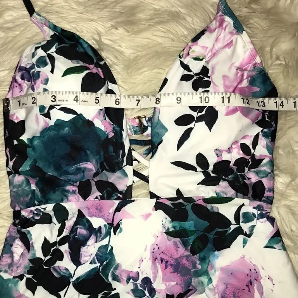 NEW ModCloth Pamela One-Piece Floral Swimsuit